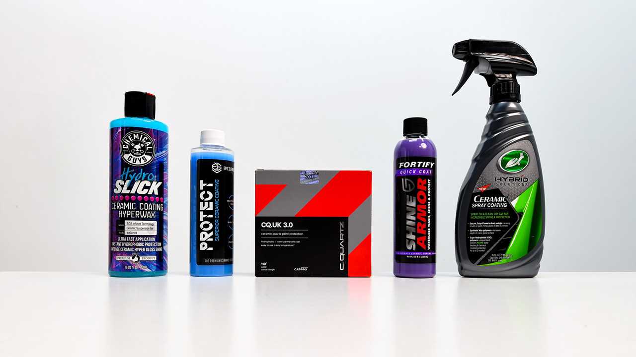Five of the best ceramic coatings for cars that were tested and reviewed by our auto product team.