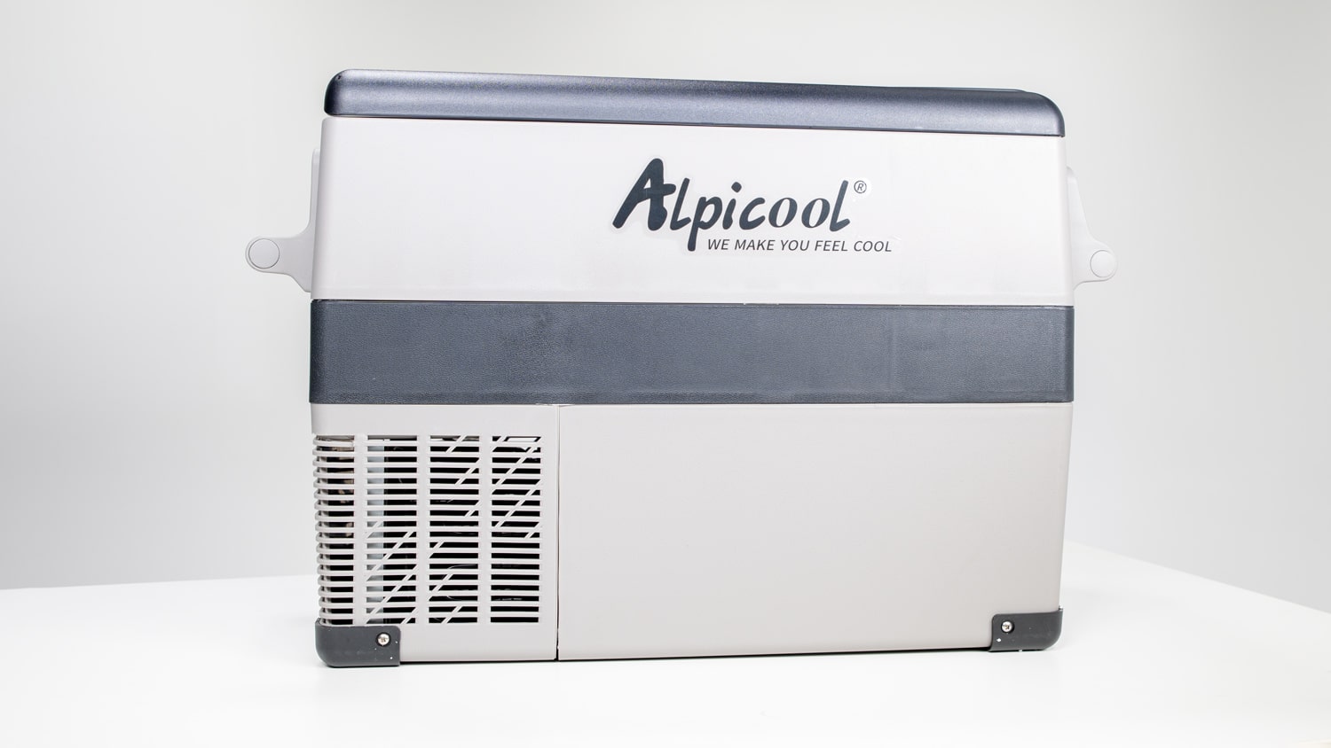 Product shot of an Alpicool CF45 12V cooler