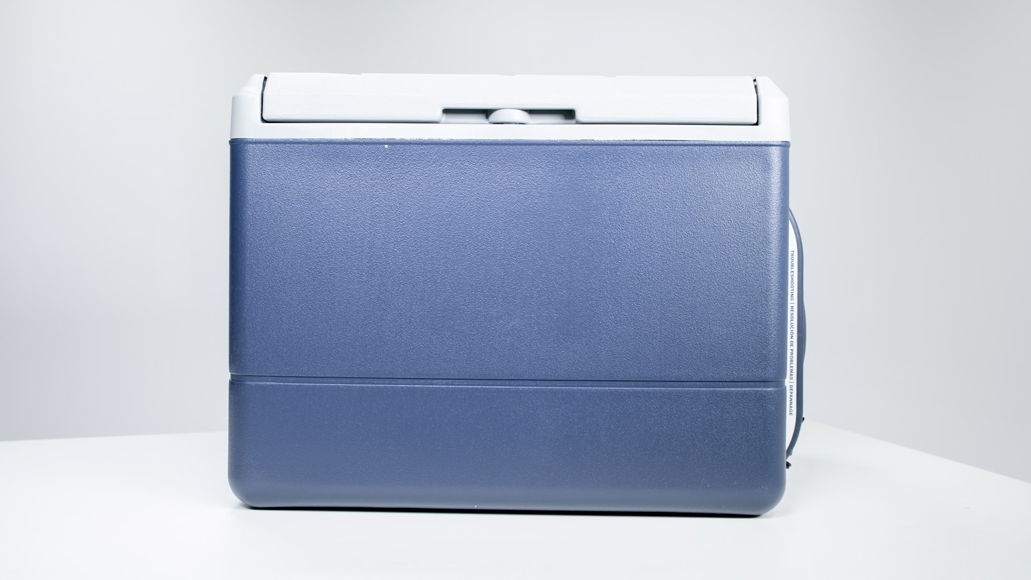 Product shot of the Coleman Powerchill, a high-capacity 12V cooler